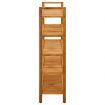 Shoe Rack with 5 Shelves 100x27x100 cm Solid Oak Wood