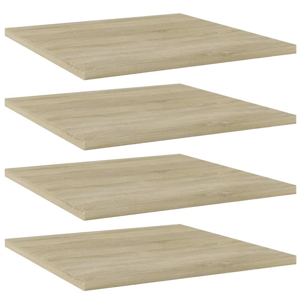 Bookshelf Boards 4 pcs Sonoma Oak 40x40x1.5 cm Engineered Wood