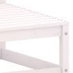 Garden Footstool 70x70x30 cm White Solid Pinewood