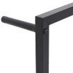 Towel Rack Black 45x10x115 cm Steel