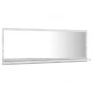 Bathroom Mirror Concrete Grey 100x10.5x37 cm Engineered Wood