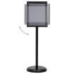 A4 Pedestal Poster Stand Black Aluminium Alloy