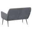 Bench Dark Grey 108x79x79 cm Velvet