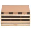 Chicken Laying Nest 3 Compartments 93x40x65 cm Solid Pine Wood