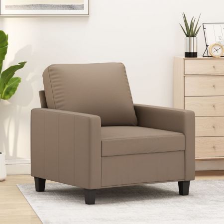 Sofa Chair Cappuccino 60 cm Faux Leather