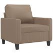 Sofa Chair Cappuccino 60 cm Faux Leather