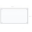Kitchen Backsplash Transparent 90x50 cm Tempered Glass