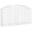 Arched Gabion Basket 200x50x100/120 cm Galvanised Iron