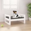 Dog Bed White 55.5x45.5x28 cm Solid Pine Wood