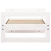 Dog Bed White 55.5x45.5x28 cm Solid Pine Wood