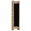 Folding 5-Panel Room Divider 200 cm Bamboo and Canvas