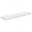 Floating Wall Shelf High Gloss White 90x23.5x3.8 cm MDF