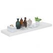 Floating Wall Shelf High Gloss White 90x23.5x3.8 cm MDF