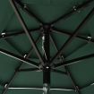 3-Tier Parasol with Aluminium Pole Green 2 m