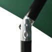 3-Tier Parasol with Aluminium Pole Green 2 m