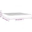 Pocket Spring Bed Mattress Dark Grey 152x203x20 cm Queen Fabric