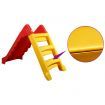 Foldable Slide for Kids Indoor Outdoor Red and Yellow