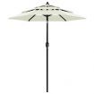 3-Tier Parasol with Aluminium Pole Sand 2 m