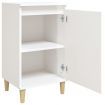 Bedside Cabinet High Gloss White 40x35x70 cm Engineered Wood