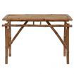 Folding Garden Table 115x50x75 cm Bamboo