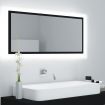 LED Bathroom Mirror Black 100x8.5x37 cm Acrylic