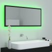 LED Bathroom Mirror Black 100x8.5x37 cm Acrylic