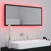 LED Bathroom Mirror Black 100x8.5x37 cm Acrylic