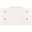 Monitor Stand White 100x27x15 cm Solid Wood Pine