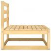 2 Piece Garden Lounge Set Solid Pinewood