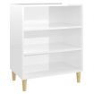 Sideboard High Gloss White 57x35x70 cm Engineered Wood