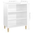 Sideboard High Gloss White 57x35x70 cm Engineered Wood