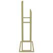 Freestanding Towel Rack Gold 48x24x78.5 cm Iron