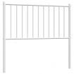 Metal Headboard White 90 cm