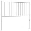 Metal Headboard White 90 cm