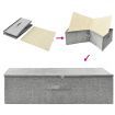 Storage Boxes 2 pcs Fabric 70x40x18 cm Grey