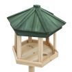 Standing Bird Feeder Solid Firwood 33x106 cm