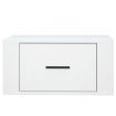 Wall-mounted Bedside Cabinet White 50x36x25 cm