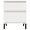 Bedside Cabinet White 40x35x50 cm