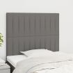 Headboards 2 pcs Dark Grey 80x5x78/88 cm Fabric