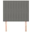 Headboards 2 pcs Dark Grey 80x5x78/88 cm Fabric