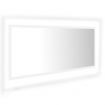 LED Bathroom Mirror White 100x8.5x37 cm Acrylic