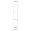 Firewood Rack Matt Black 80x28x222 cm Steel