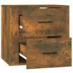 Wall-mounted Bedside Cabinet Smoked Oak 50x36x47 cm