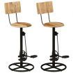 Bar Stools 2 pcs Solid Wood Mango