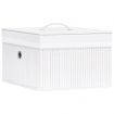 Bamboo Storage Boxes 4 pcs White