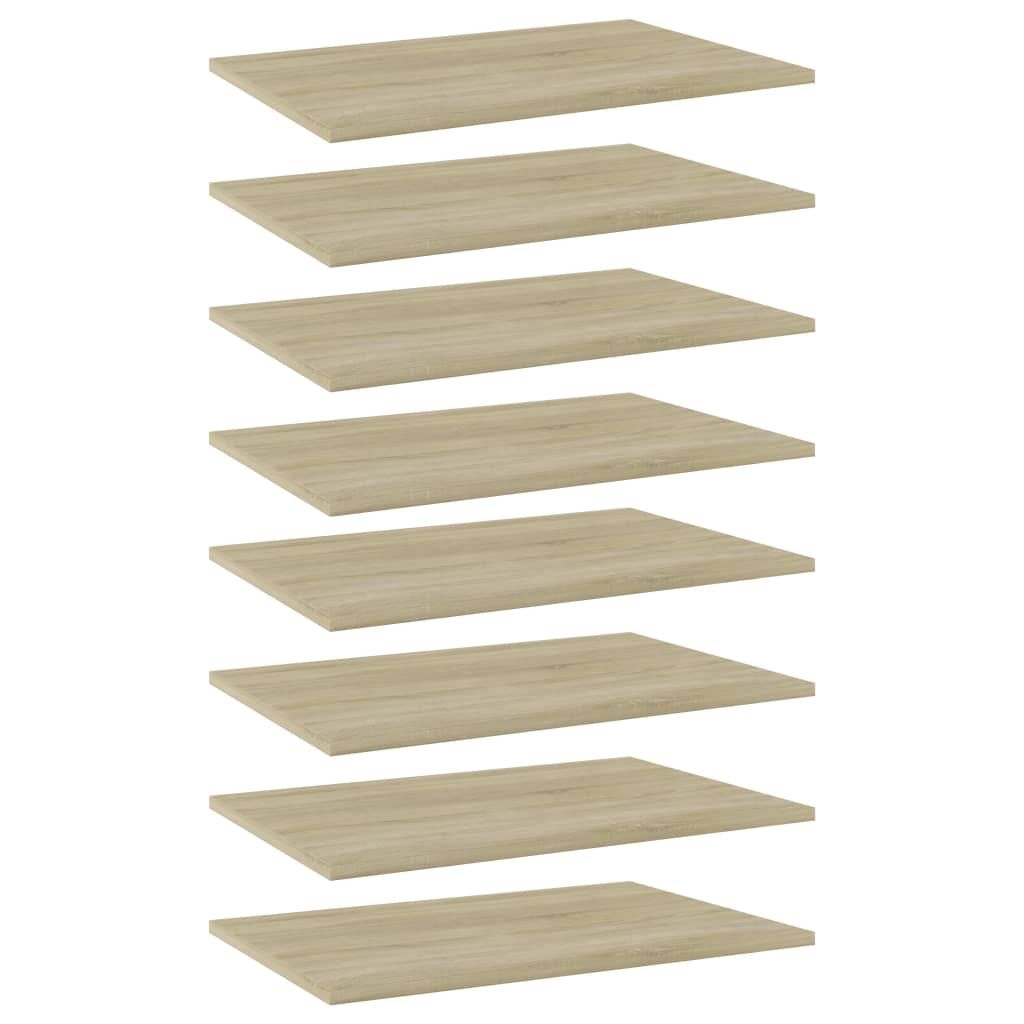 Bookshelf Boards 8 pcs Sonoma Oak 60x40x1.5 cm Engineered Wood