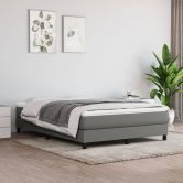 Pocket Spring Bed Mattress Dark Grey 137x190x20 cm Full Fabric