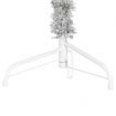 Slim Artificial Half Christmas Tree with Stand Silver 210 cm