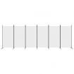 6-Panel Room Divider White 520x180 cm Fabric