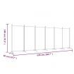 6-Panel Room Divider White 520x180 cm Fabric